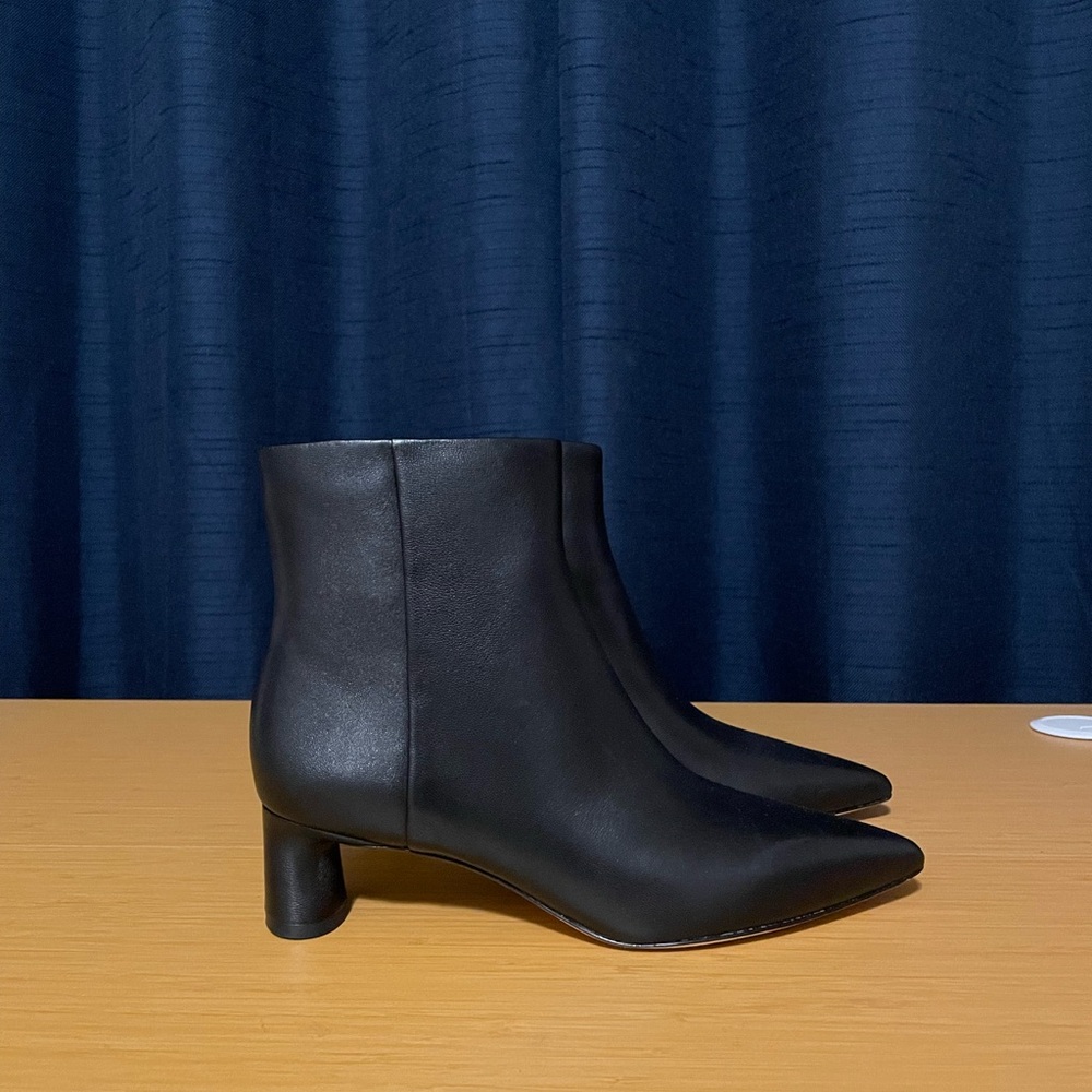 Vince Hilda Leather Ankle Boot - Picture 2 of 8